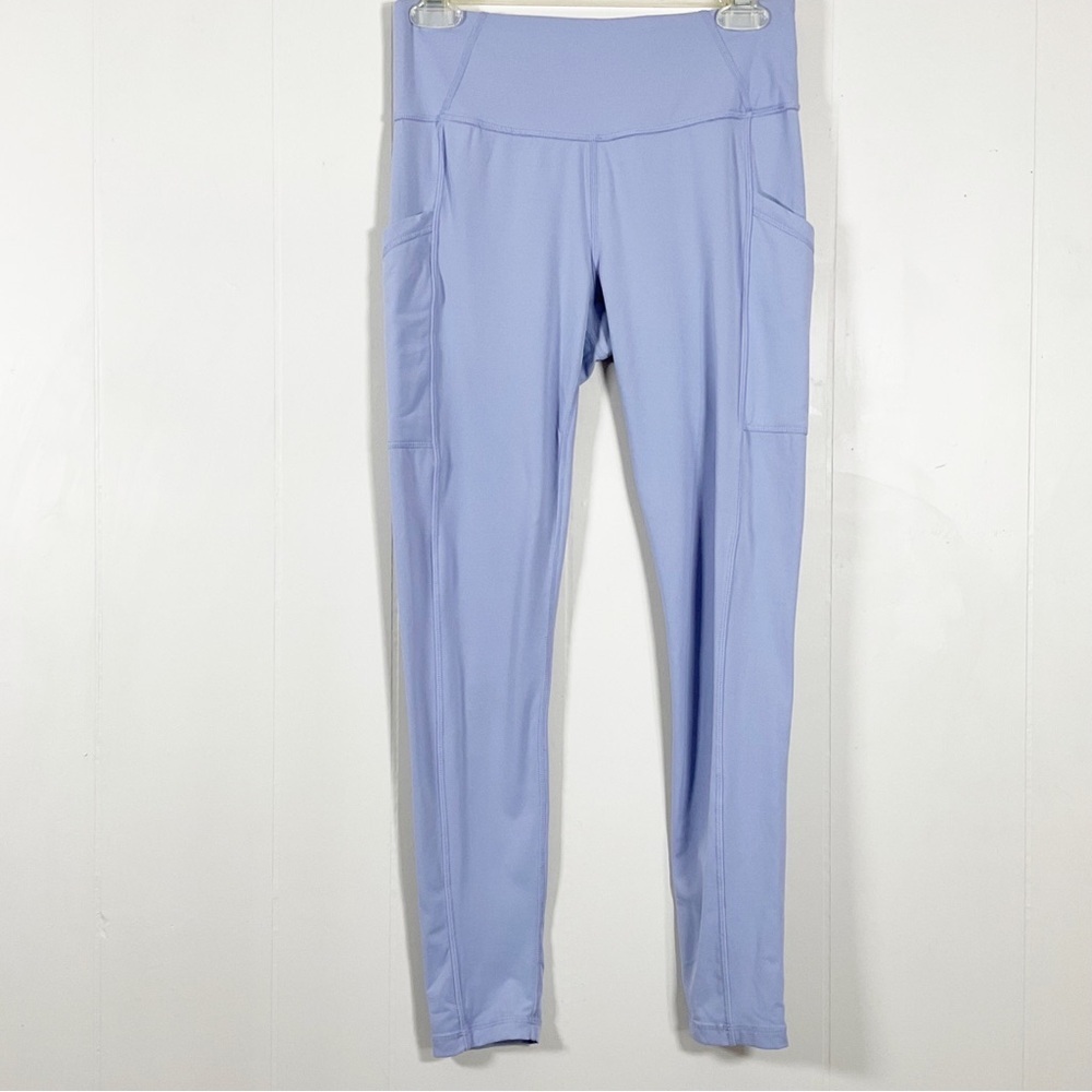 Prana Light Purple Leggings Size Medium With Pockets Ankle Gym Workout